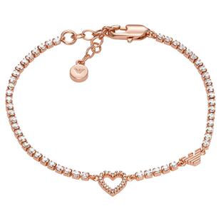 Armani阿玛尼手链女官方简约镶钻轻奢爱心首饰EGS2966221