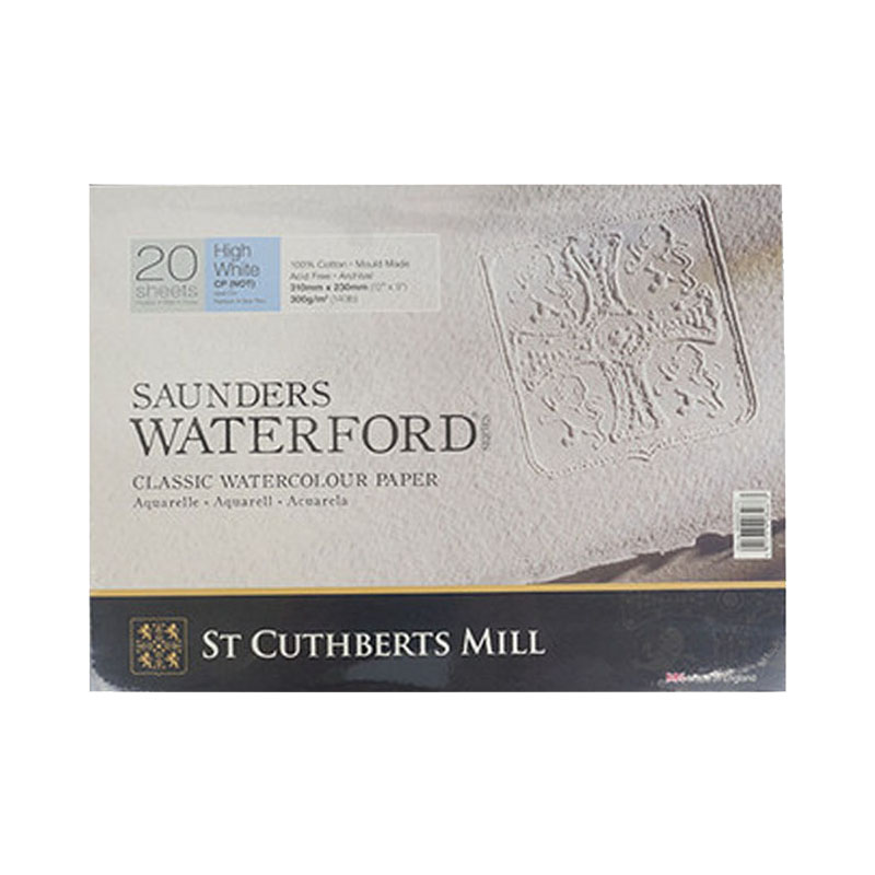 英国获多福Waterford绵浆水彩纸水彩本细纹中粗粗纹300g
