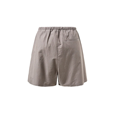 Amomento2025新款条纹松紧腰短裤