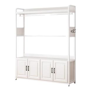 挂衣帽鞋架一体家用门口鞋柜卧室多功能家用落地立式卧室挂衣服架