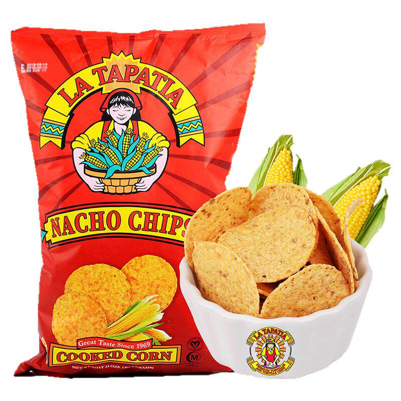 美国进口优佳墨西哥少女玉米片原味咸味小吃香脆粗粮零食薯片226g