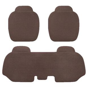 奔驰E300L GLE350 G500 S汽车坐垫亚麻棉麻三件套无靠背夏季座垫