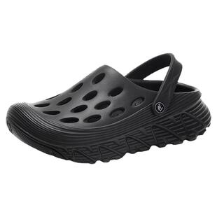 骆驼女鞋2025夏季洞洞鞋夏季款沙滩鞋女软底防滑透气包头凉拖