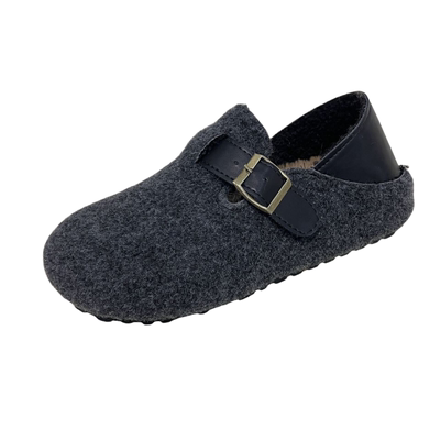 羊毛毡勃肯鞋女加绒保暖全包懒人