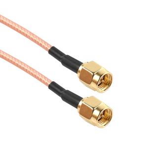 宏图伟业RG316镀银线缆SMA-JJ公转公跳线SMA射频连接线馈线转接线