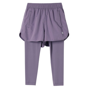 允儿妈女童春季户外假两件休闲裤亲子装儿童2026新款速干运动裤潮