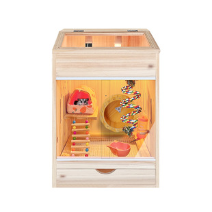 蜜袋鼯蜜袋鼬恒温蜜袋鼠恒温专用笼子保温箱松鼠笼实木饲养笼智能