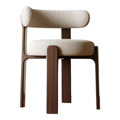 中古现代风白蜡木梳妆椅软包餐椅