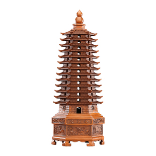 紫铜文昌塔13摆件九层十三层中式家居书房桌面摆设文峰塔送礼品