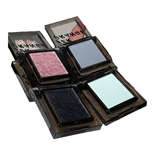 烟熏妆眼影欧美妆暗黑色拽姐冷酷风格冷灰色水泥眼影盘多巴胺彩妆