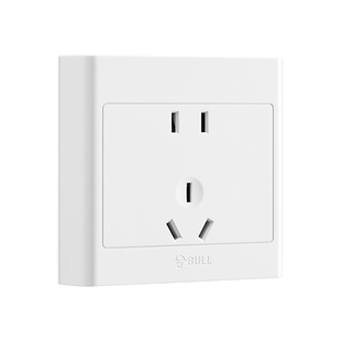 公牛明装五孔插座明线盒86型二开十孔16a空调带开关多孔电源面板