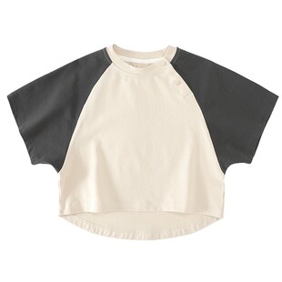 宝宝短袖T恤夏季薄款女童上衣儿童夏款婴幼儿衣服超洋气男童夏装