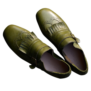 Le' Murmure《爵士年代》超软油蜡羊皮 纯手工流苏布洛克乐福鞋