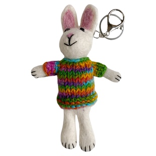 felt funny高品质精美手工制狗狗兔兔包挂件挂饰羊毛毡可爱小动物