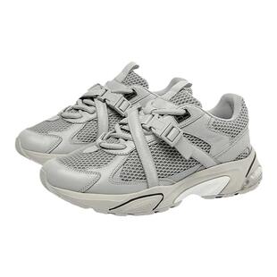 Blocco5秋季男女情侣休闲鞋时尚平底Y2K拼色搭扣运动老爹鞋通勤