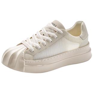 森马鞋子男潮鞋2025新款小白鞋男士板鞋厚底增高男鞋贝壳头情侣鞋