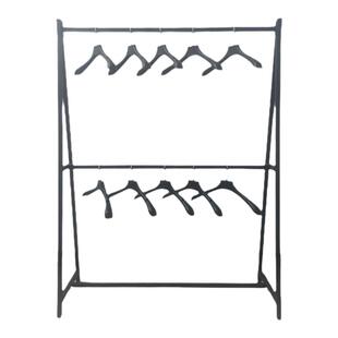 落地式双层服装展示架服装店婚纱衣架西装专用陈列货架中岛挂衣架