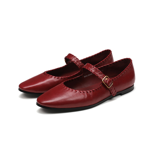 叶童董璇同款|BREADTREE面包树复古手工穿线玛丽珍鞋原创长期主义