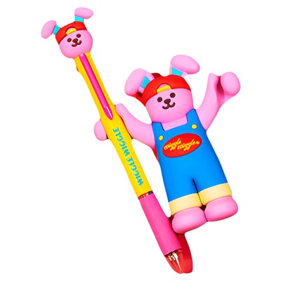 IP造型圆珠笔按压式0.7mm彩笔