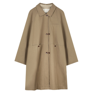 solighter 法式复古短款双排扣风衣外套女秋季2025新款小个子外套