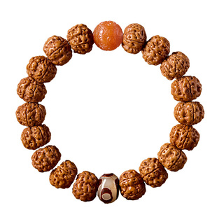 庆祥泰小金刚菩提手串男款正品旗舰店高端收藏级原籽女士蜜蜡手链