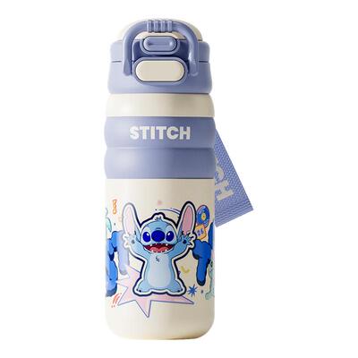 史迪奇保温杯儿童男孩上学专用水壶大容量吸管水杯女高颜值直饮杯