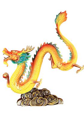 腾龙呈祥生肖龙摆件工艺品吉祥物