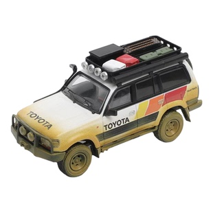 丰田陆巡LC80 TRD越野改装 SUV GCD 1:64 泥泞脏合金汽车模型收藏
