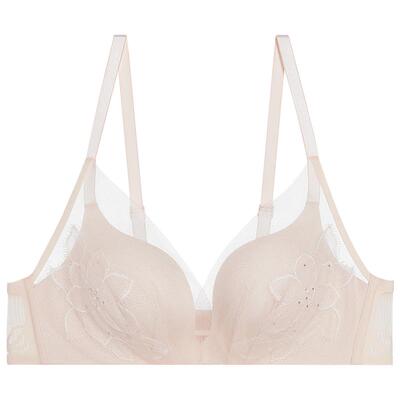 爱慕花之秘境内衣女无钢圈中厚杯隐孔杯小胸聚拢舒适文胸