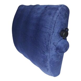 暖腰护腰垫腰枕长途飞机护腰垫U型枕便携式按压充气旅行腰枕靠枕