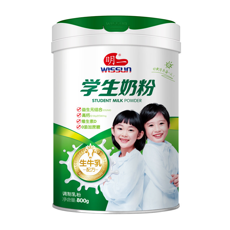 明一学生奶粉800g罐装