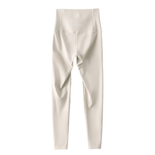 山羊绒鲨鱼裤女白色秋冬季高腰收腹瑜伽健身裤加厚保暖打底裤外穿