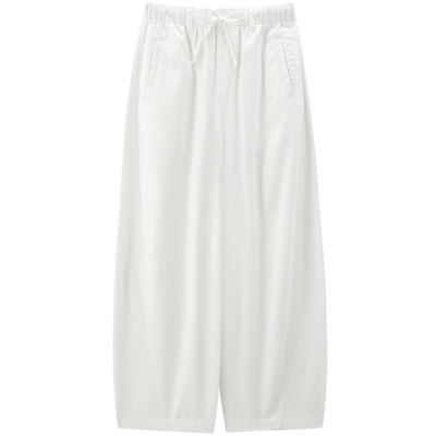 太平鸟26夏新款阔腿气球牛仔裤女