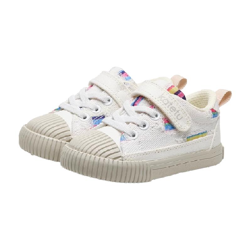 卡特兔儿童帆布鞋女童低帮春秋季新款幼儿园室内鞋男童宝宝鞋子