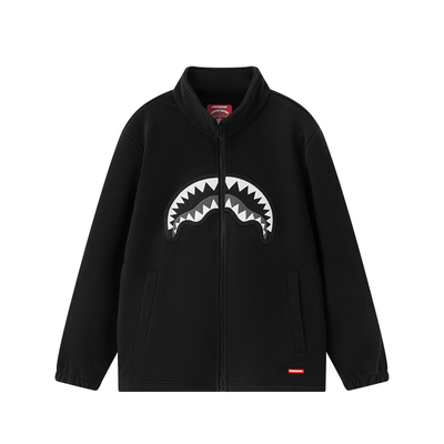 SprayGround鲨鱼嘴保暖立领摇粒绒外套男女2026春款内胆夹克上衣