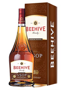 法国洋酒蜂巢VSOP白兰地XO烈酒必得利BEEHIVE原瓶原装进口1000ml