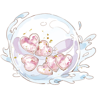 唯美梦幻童话手帐胶带 叻普哒原创百搭素材贴纸整卷 人鱼化妆盒