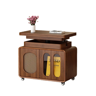 2026新型中古实木床头柜床头小边几床头柜替代高级感轻奢小储物柜