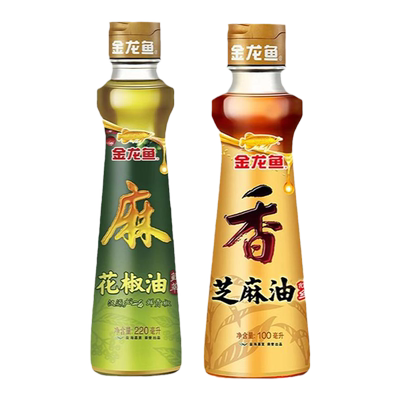 金龙鱼香满园花椒油芝麻香油凉拌小瓶70ml家用正品食用油组合调味