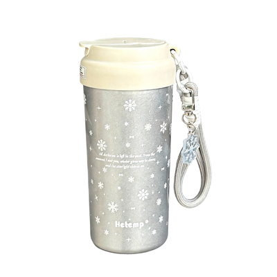恒度高颜值新款简约雪花保温杯子