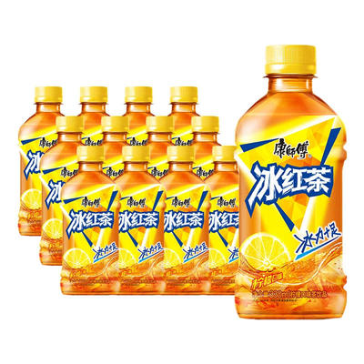 康师傅冰红茶大瓶330ml解渴即饮柠檬口味茶饮料整箱聚会家庭装