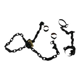 李玉和手链脚镣京剧样板戏红灯记演出服犯人囚犯刑具道具表演