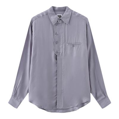 原创铜氨丝凉感裤子衬衫谢欣同款