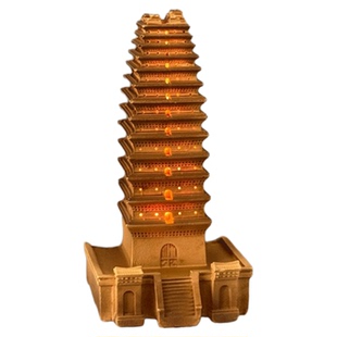 西安博物院小雁塔夜灯磁吸冰箱贴西安文创礼物旅游创意生日礼物