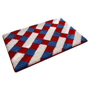 大江地垫卫生间吸水脚垫加厚厕所门口防滑地毯洗手间植绒浴室垫子