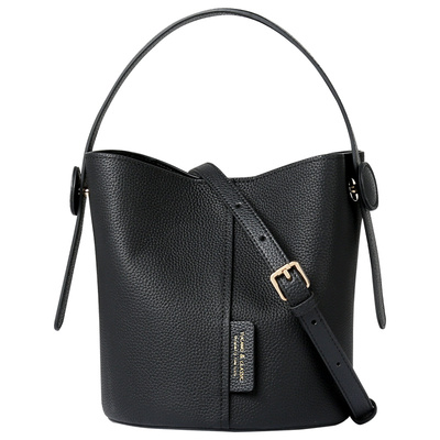 啄木鸟软面真皮手提水桶包女2025新款高级感小众菜篮子单肩斜挎包