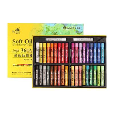 高尔乐超软油画棒全套36色