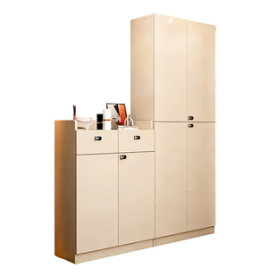 鞋柜家用门口走廊电梯口2025室内外带锁入户玄关柜一体靠墙收纳柜