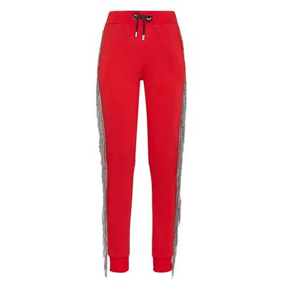 PHILIPP PLEIN 女士logo装饰流苏运动裤慢跑裤