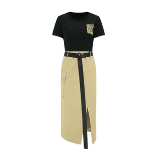 莱芙·艾迪儿2025新款今年流行爆款法式短袖连衣裙